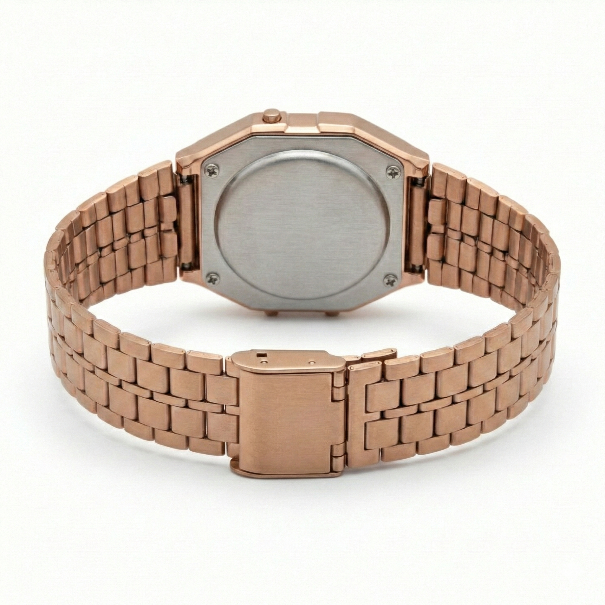 Retro Vintage Digital Rose Gold Watch
