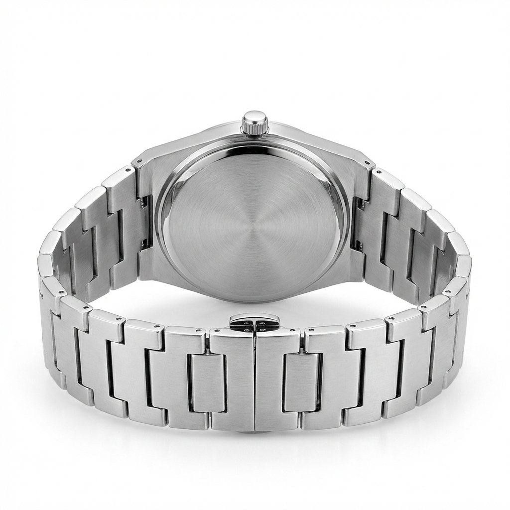 Silver Minimal Quartz Watch for Men