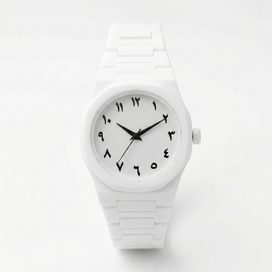 All-White Minimal Watch for Men | Sleek Everyday Wear