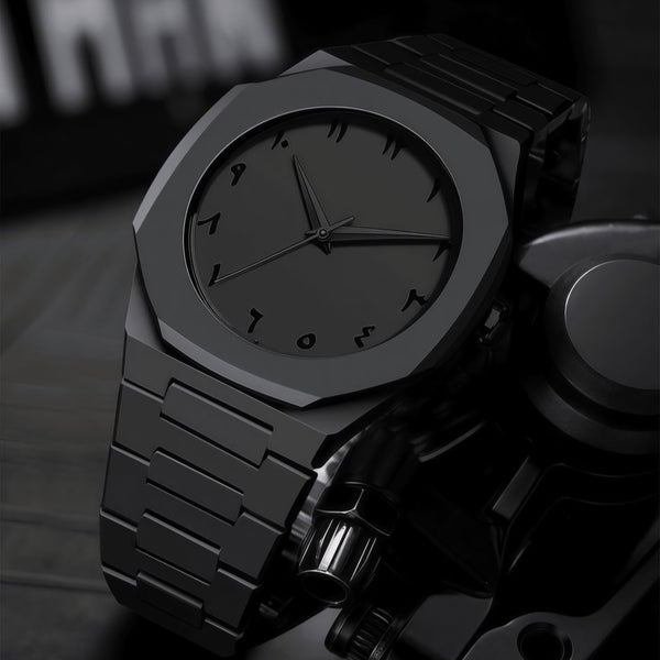 All-Black Minimal Watch for Men | Sleek Everyday Wear