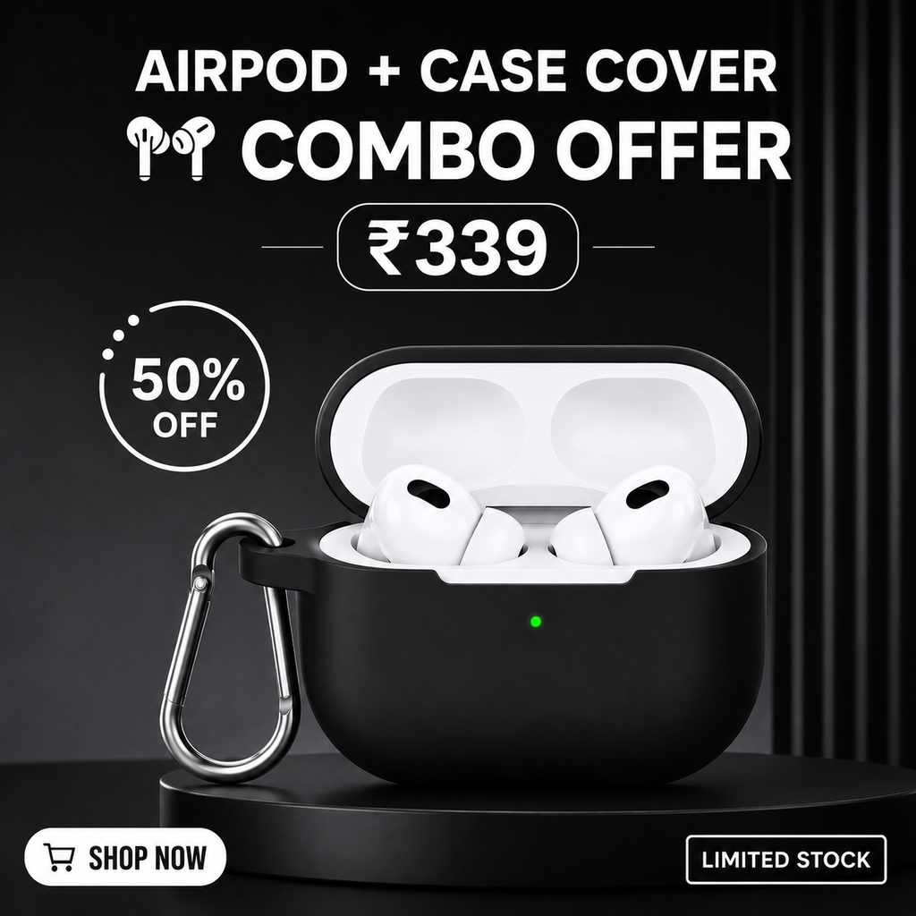 Wireless EarBuds with Free Silicone Case Cover