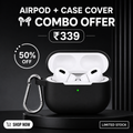Wireless EarBuds with Free Silicone Case Cover