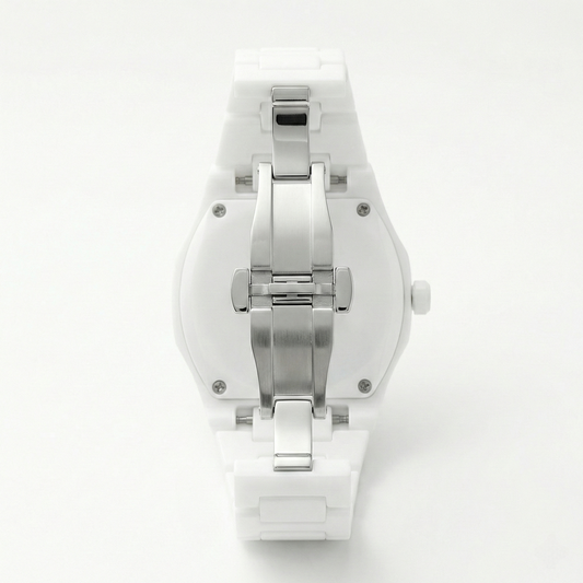 All-White Minimal Watch for Men | Sleek Everyday Wear